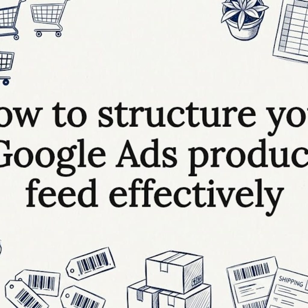 Hand-drawn blog title card illustration of feed props