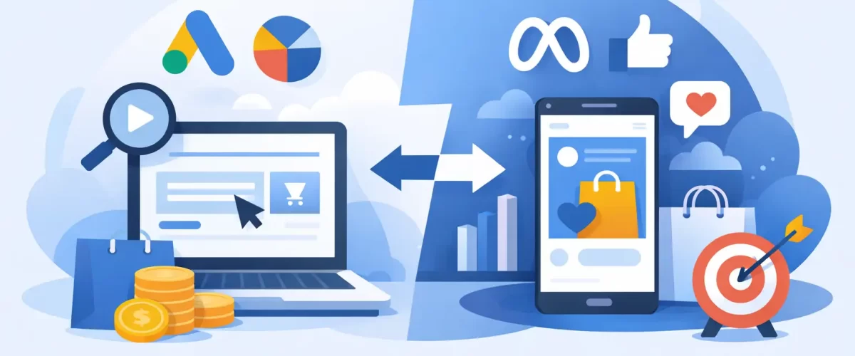 Google Ads vs Meta Ads for eCommerce