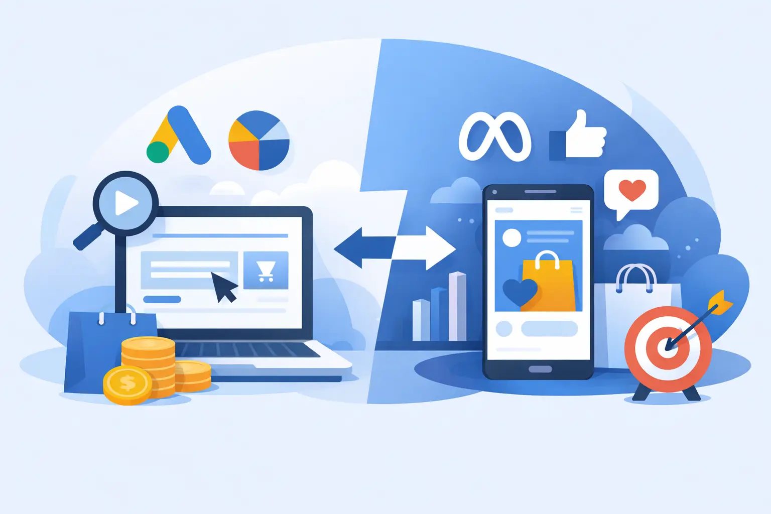 Google Ads vs Meta Ads for eCommerce