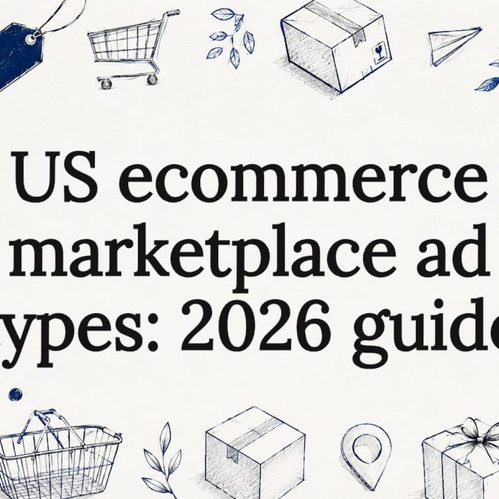 Decorative ecommerce title card illustration