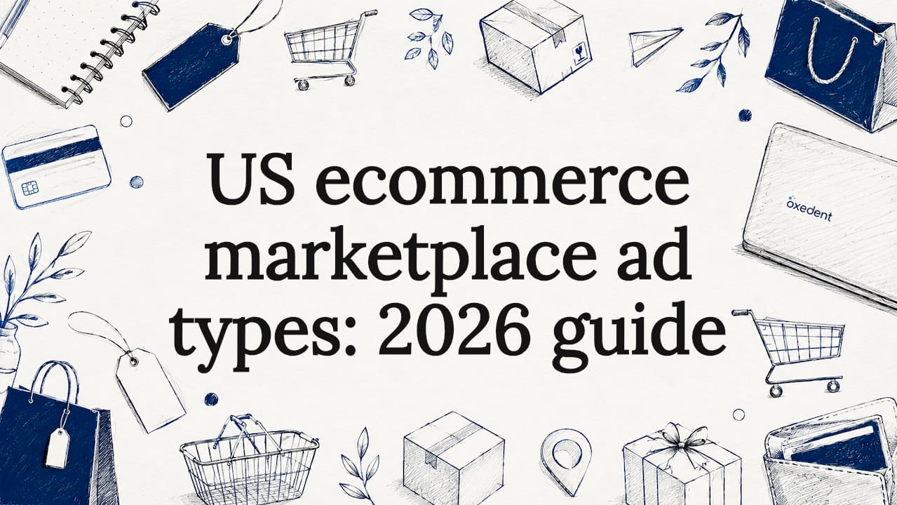Decorative ecommerce title card illustration