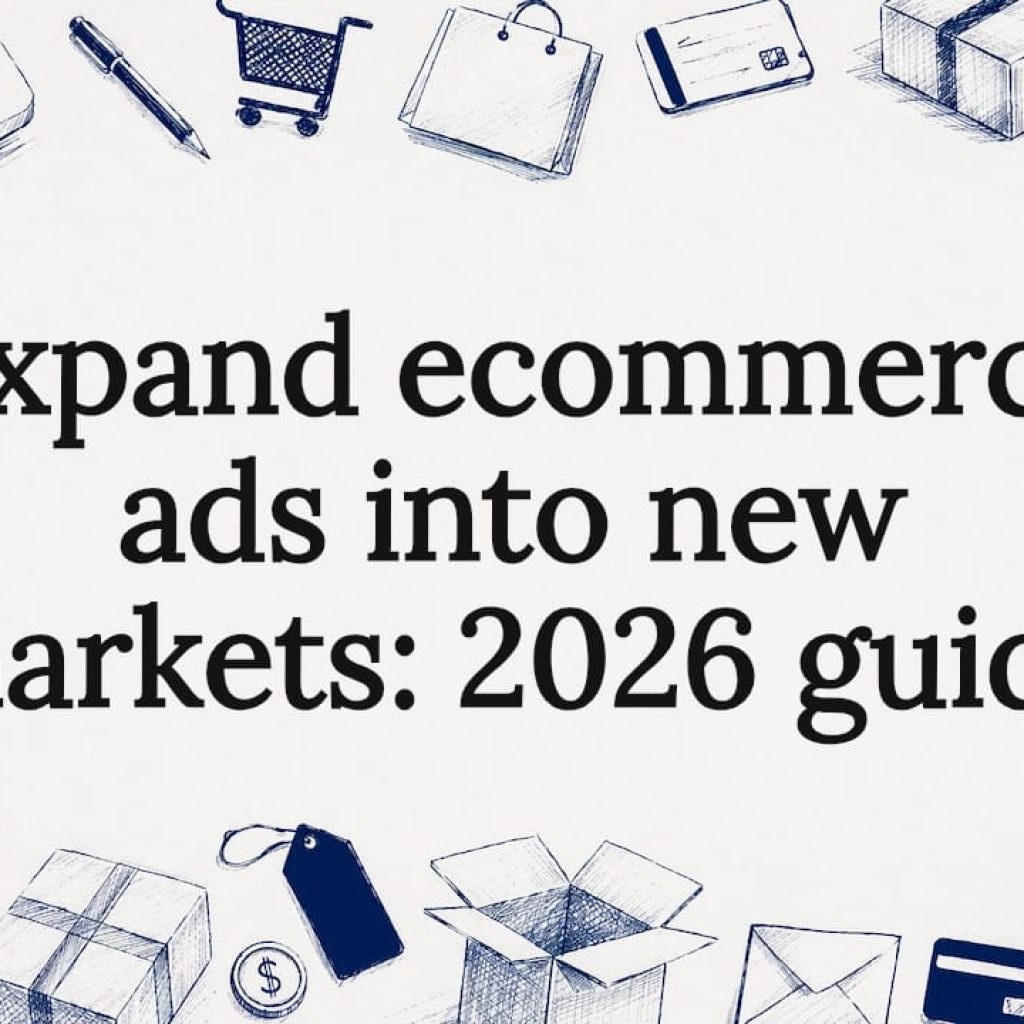 Decorative ecommerce article title card illustration