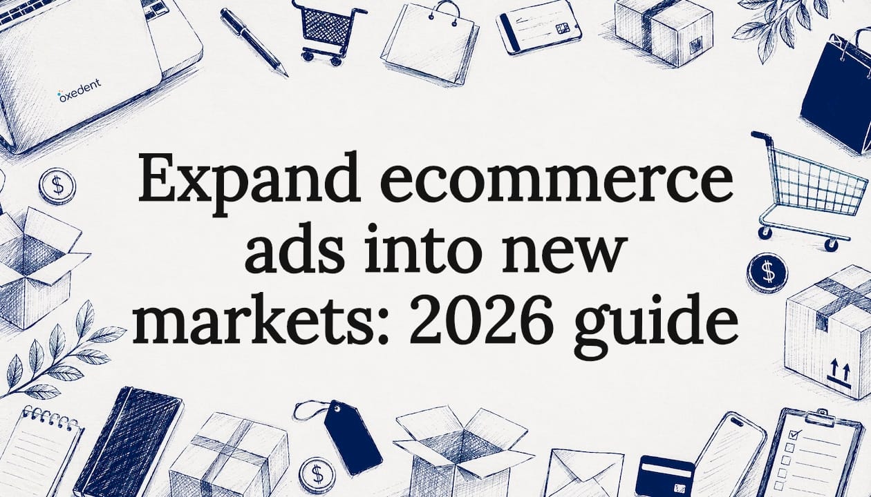 Decorative ecommerce article title card illustration