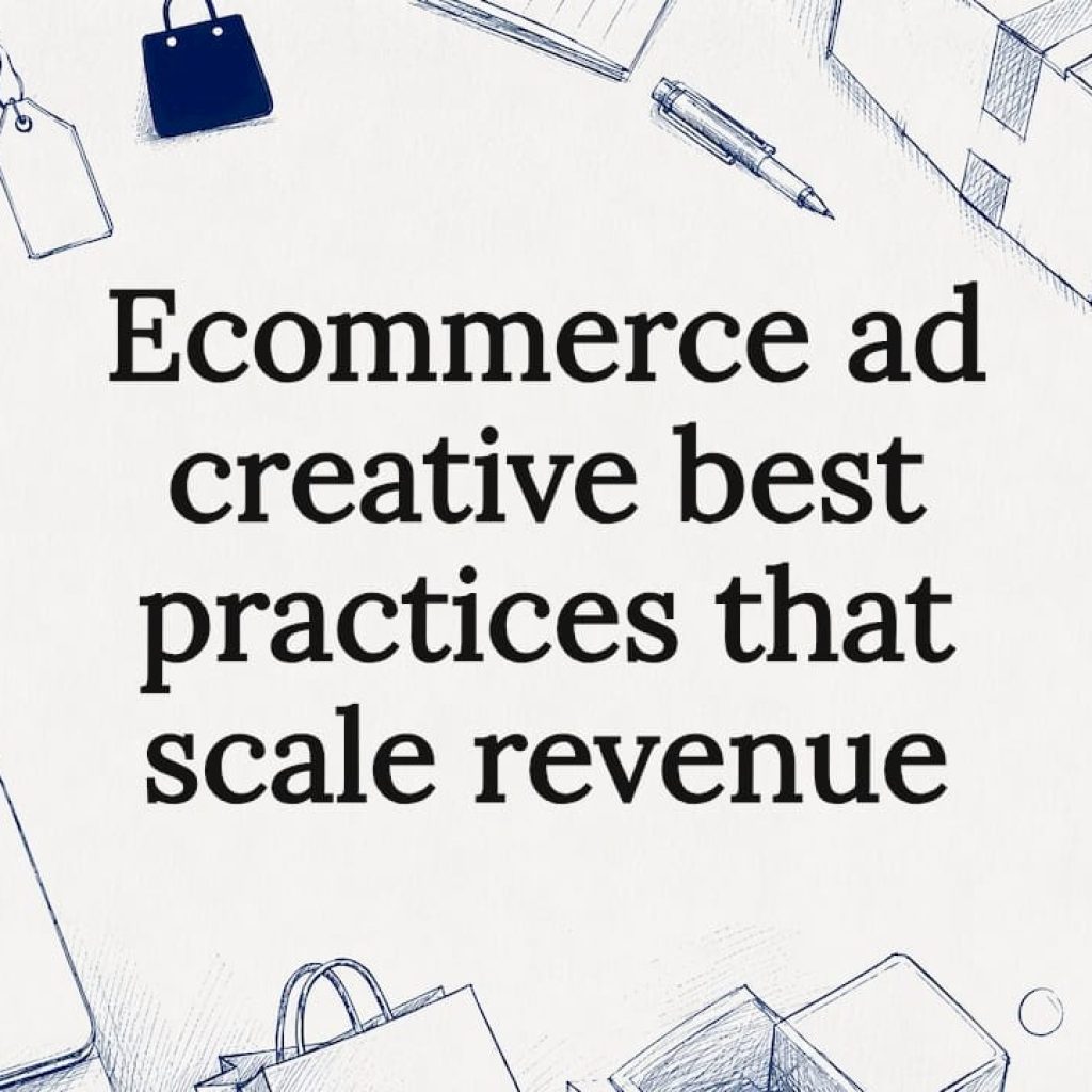 Decorative ecommerce blog title card illustration