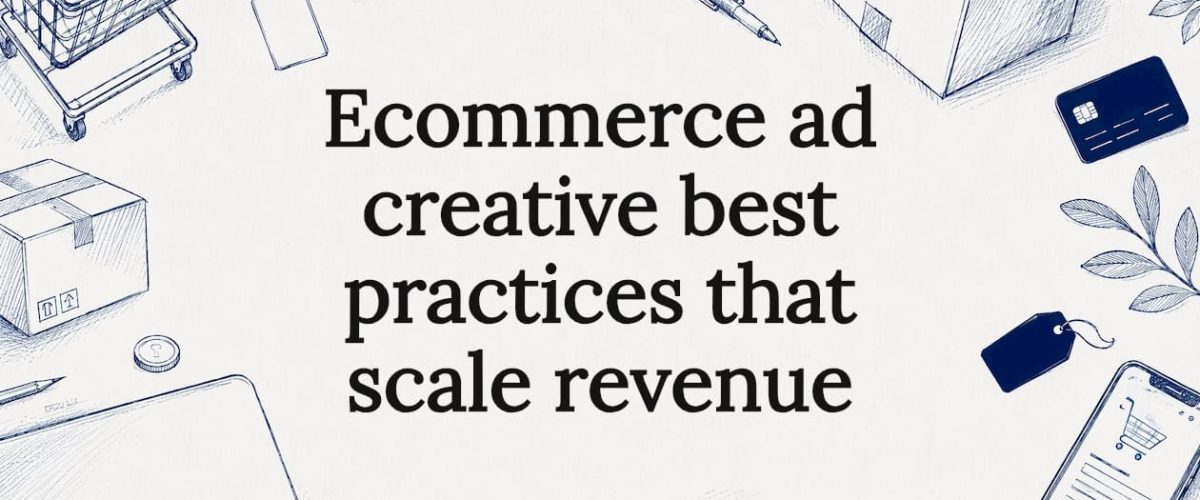 Decorative ecommerce blog title card illustration