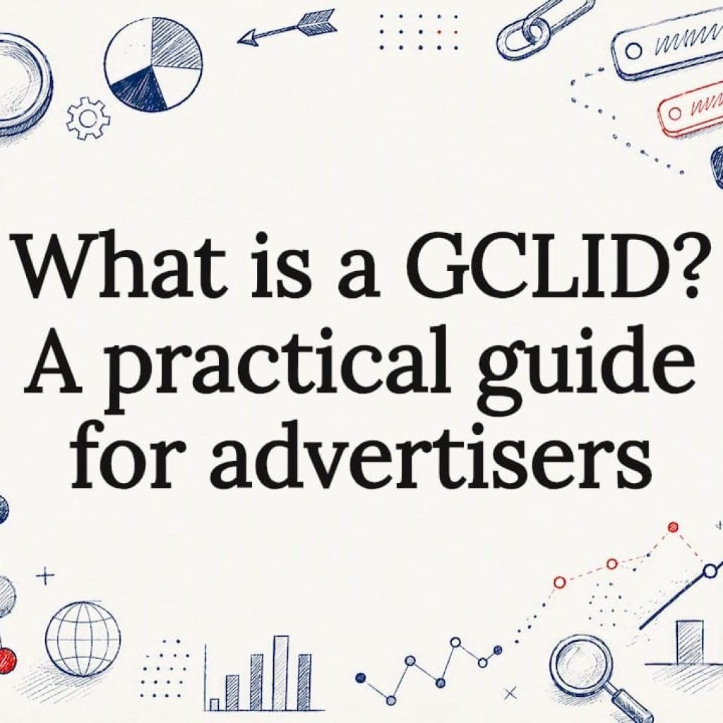 Decorative title card illustration for GCLID article