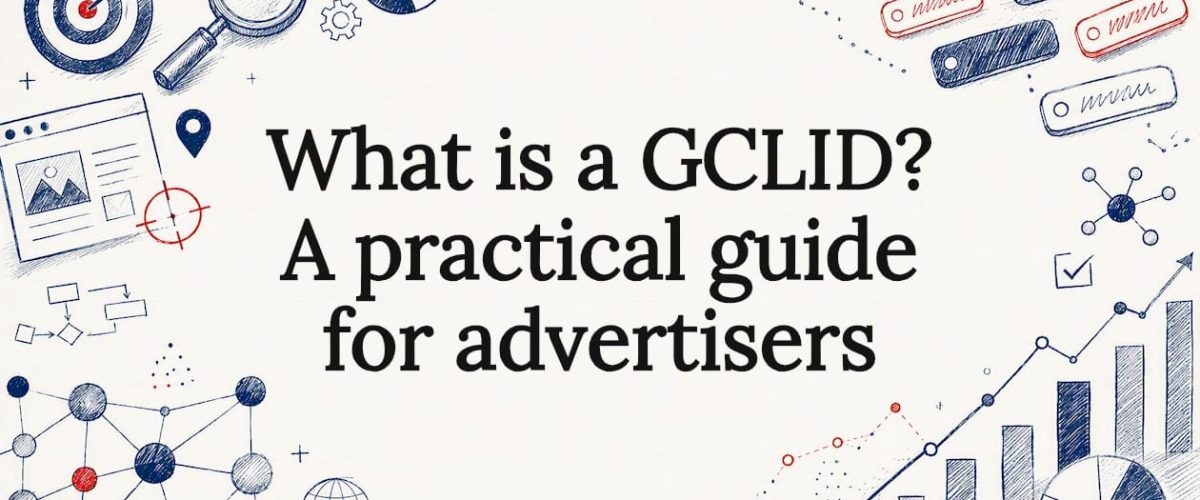 Decorative title card illustration for GCLID article