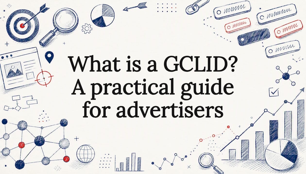 Decorative title card illustration for GCLID article