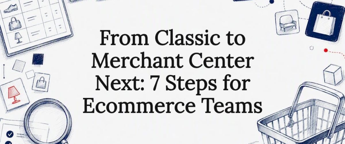 Decorative Merchant Center transition title card
