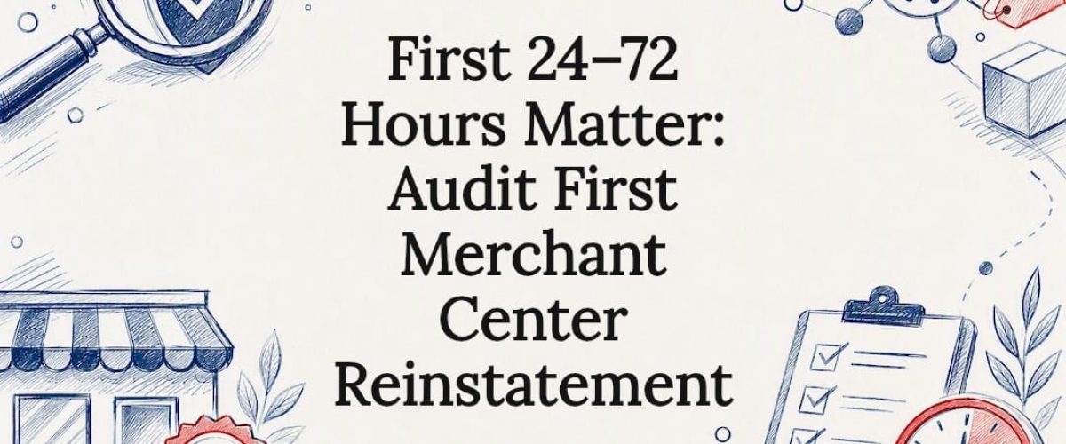 Decorative Merchant Center audit title card