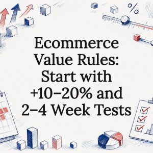 Hand-drawn ecommerce value rules title card