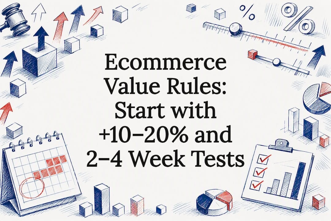 Hand-drawn ecommerce value rules title card