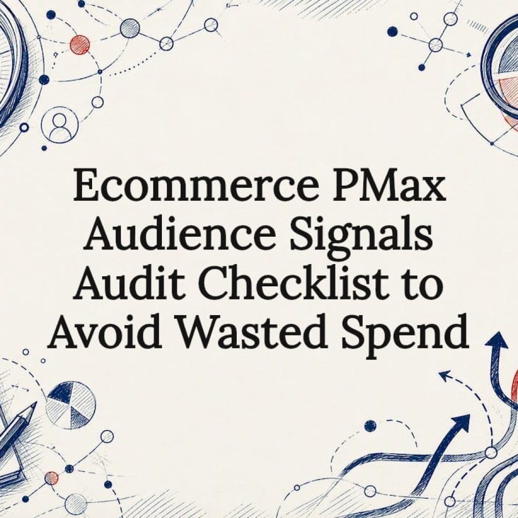 Decorative PMax audience signals audit illustration