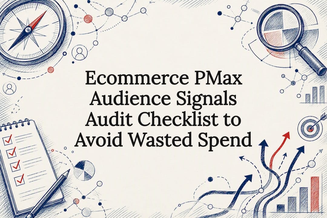 Decorative PMax audience signals audit illustration