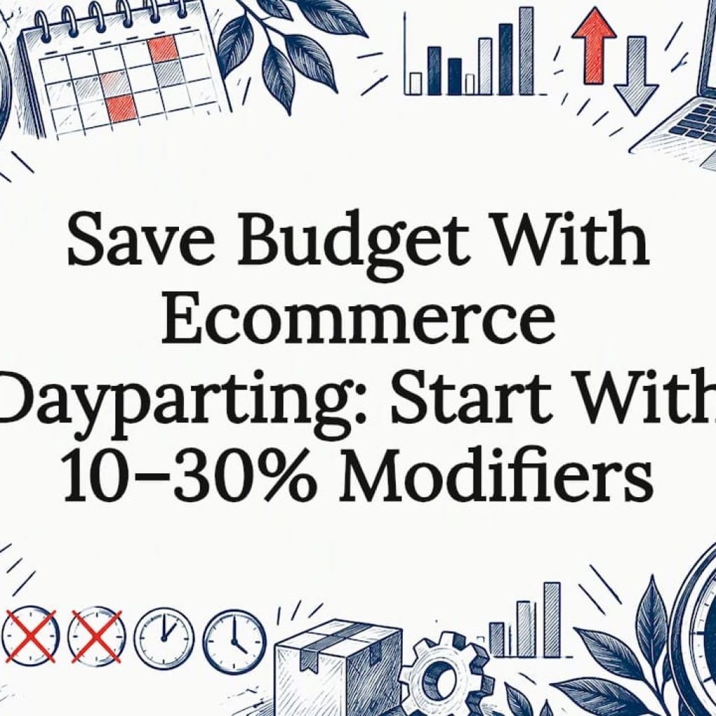 Decorative ecommerce dayparting title card