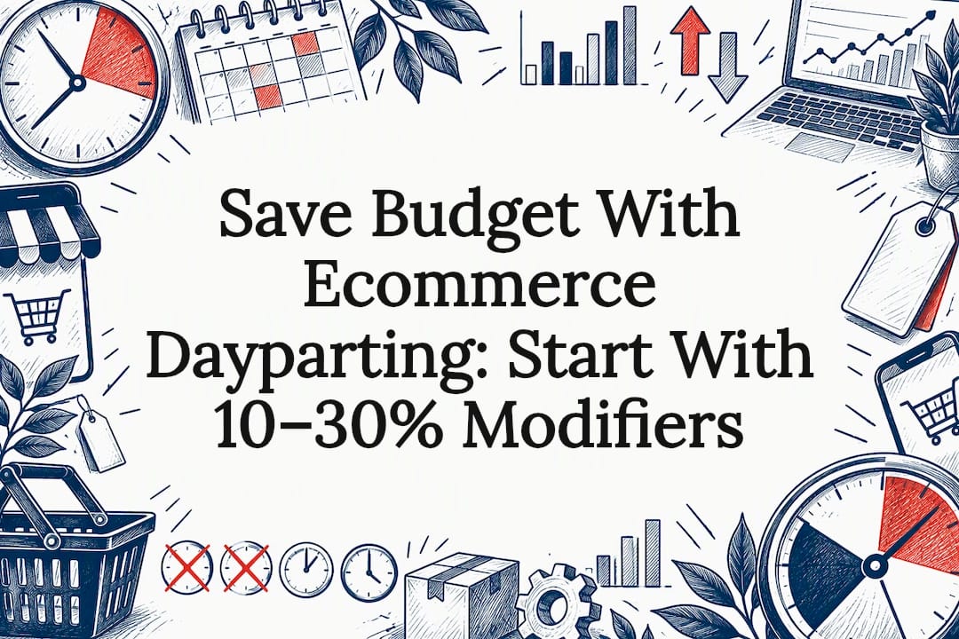 Decorative ecommerce dayparting title card