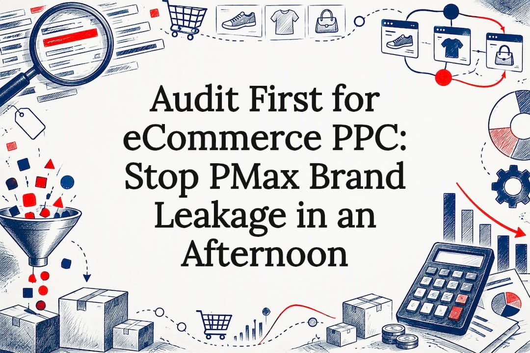 Decorative PMax brand leakage audit title card