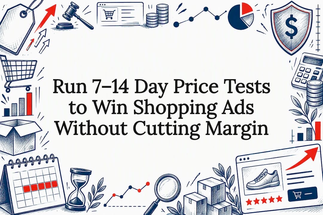 Decorative Shopping Ads price testing title card