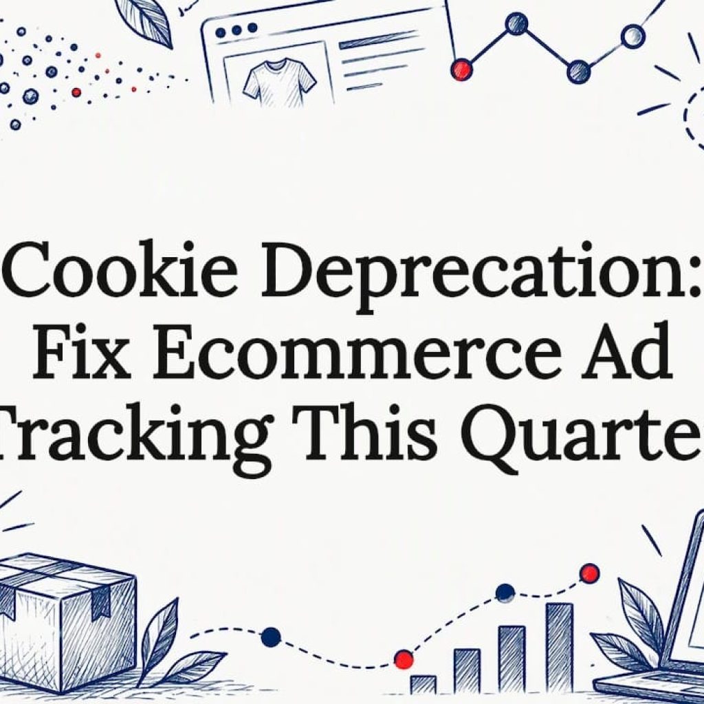 Sketches framing the cookie tracking article title
