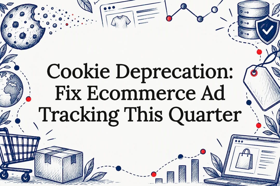 Sketches framing the cookie tracking article title