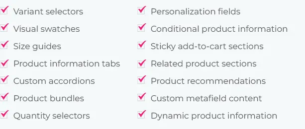 Custom Product Page Development-text Custom Product Page Development-text