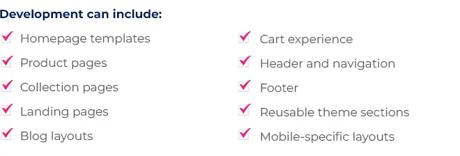 Custom Shopify Theme Development