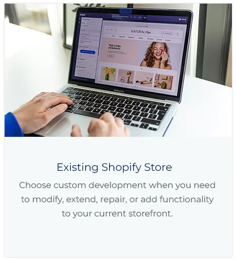 Existing Shopify Store Existing Shopify Store