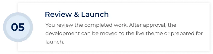 Review & Launch Review & Launch
