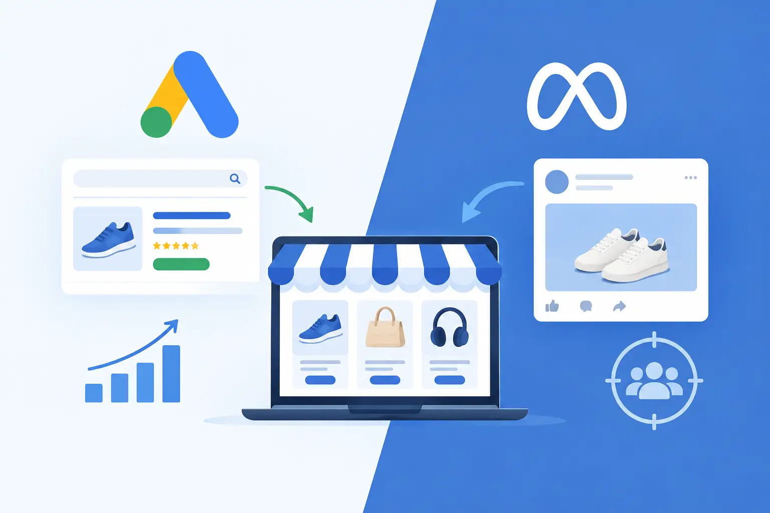 Google Ads versus Facebook Ads for eCommerce